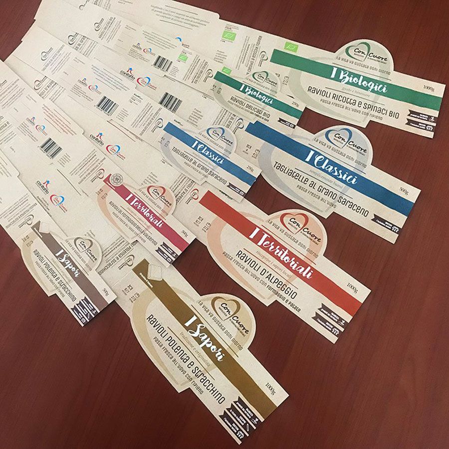 etichette pasta fresca Con Cuore